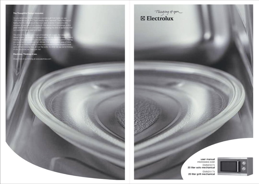 Electrolux EMM2007X, EMM2017X manual 
