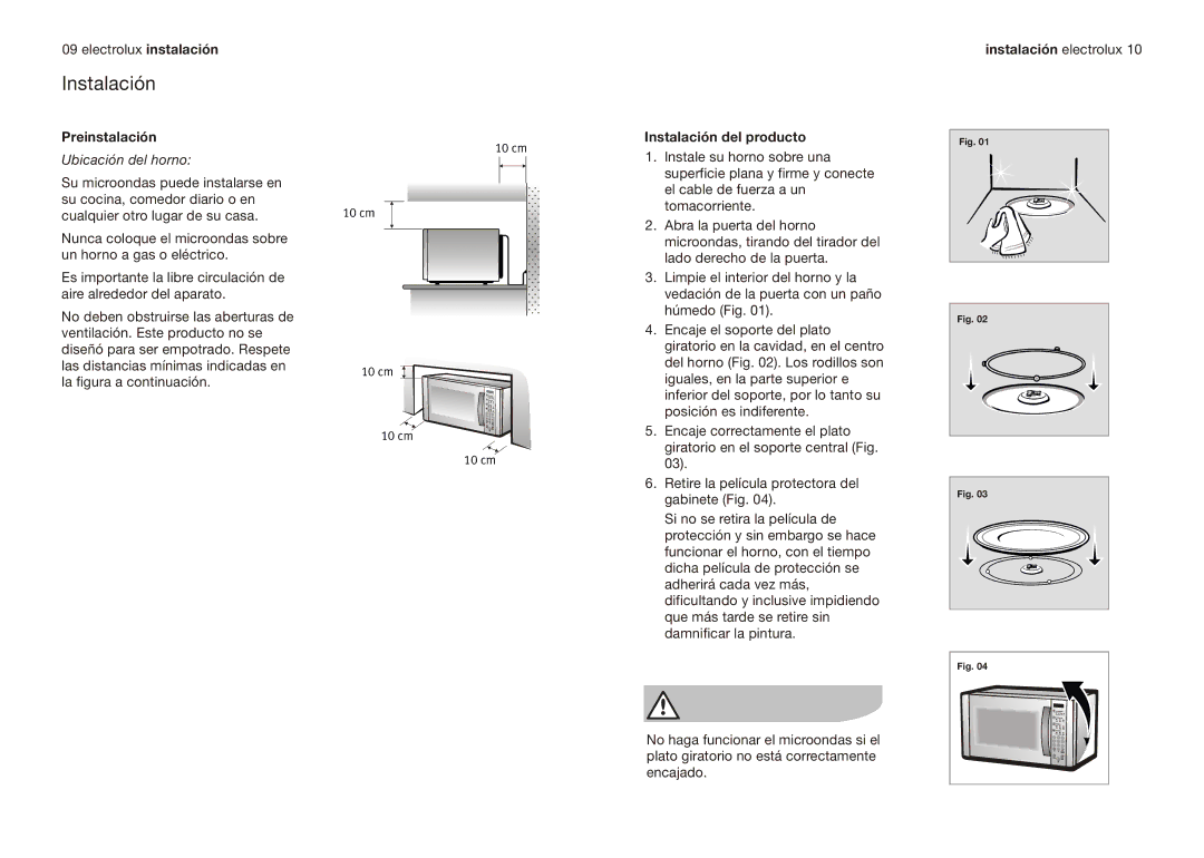 Electrolux EMMN121D2SMM manual Preinstalación, Ubicación del horno, Instalación del producto 