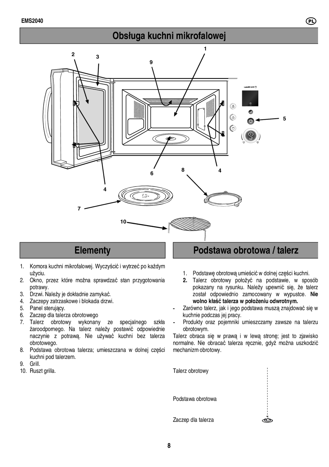 Electrolux user manual EMS2040m 