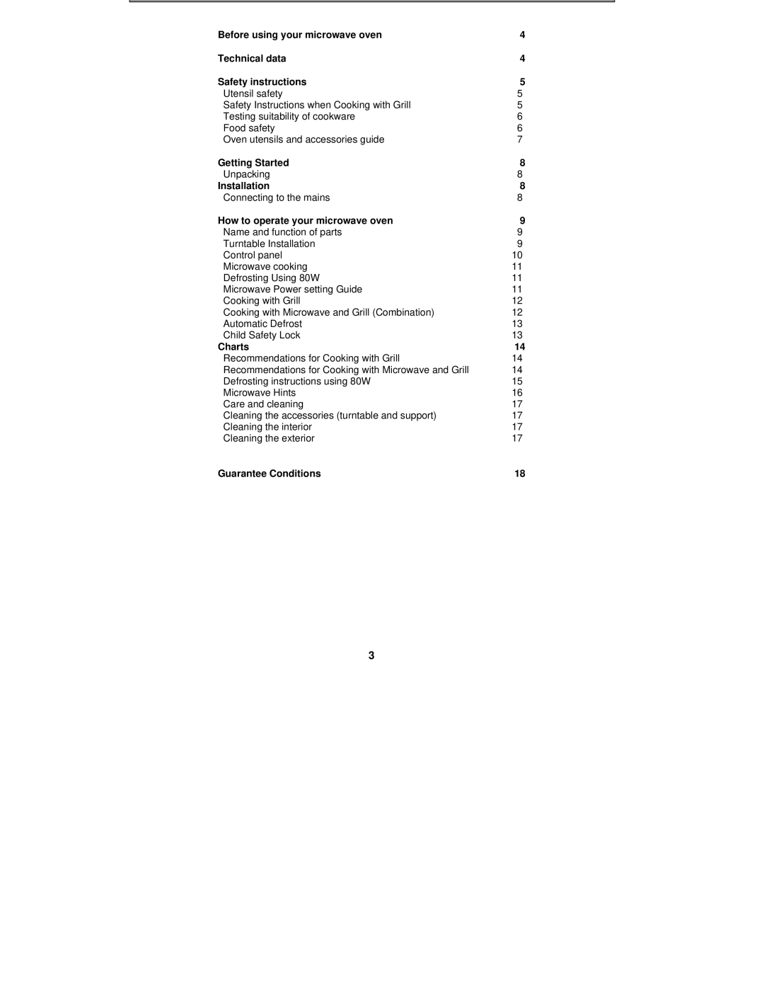 Electrolux EMS2340 user manual Contents 