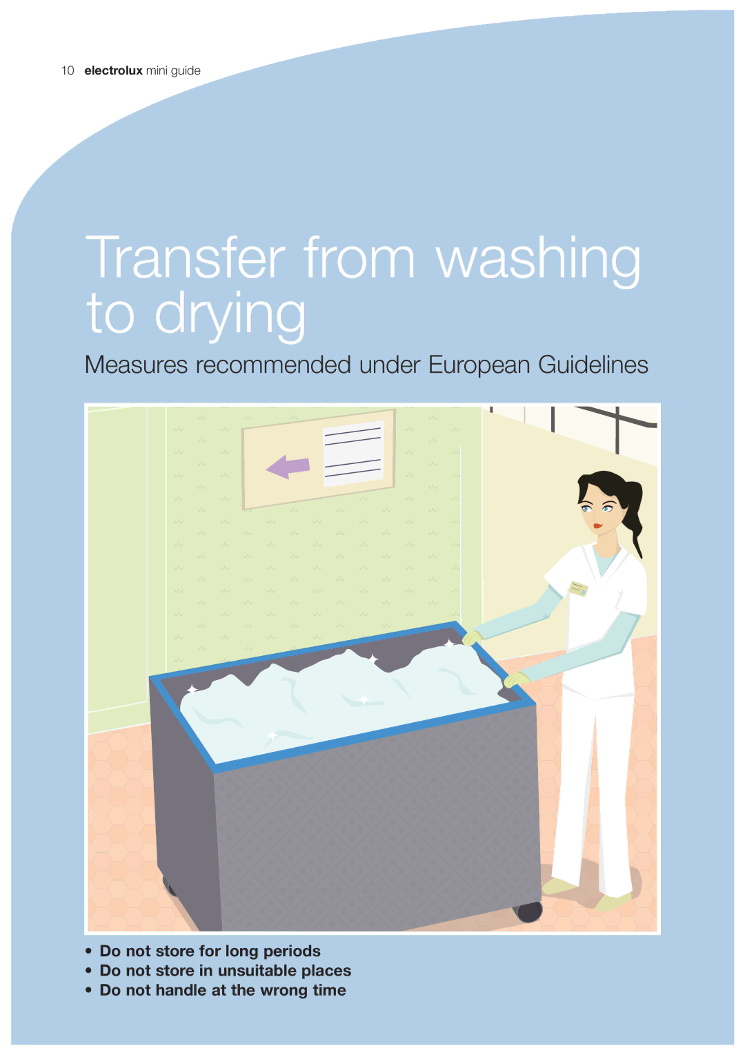 Electrolux EN 14065 manual Transfer from washing to drying 