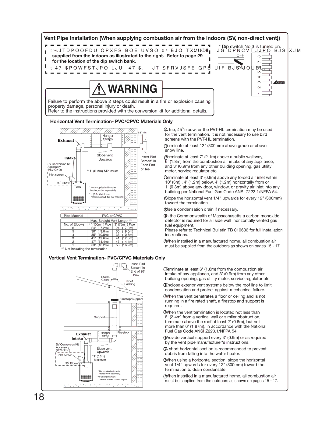 Electrolux EN18WI30LS, EP18WI30LS installation manual Dip switch No.3 is turned on, Upwards, Tee 