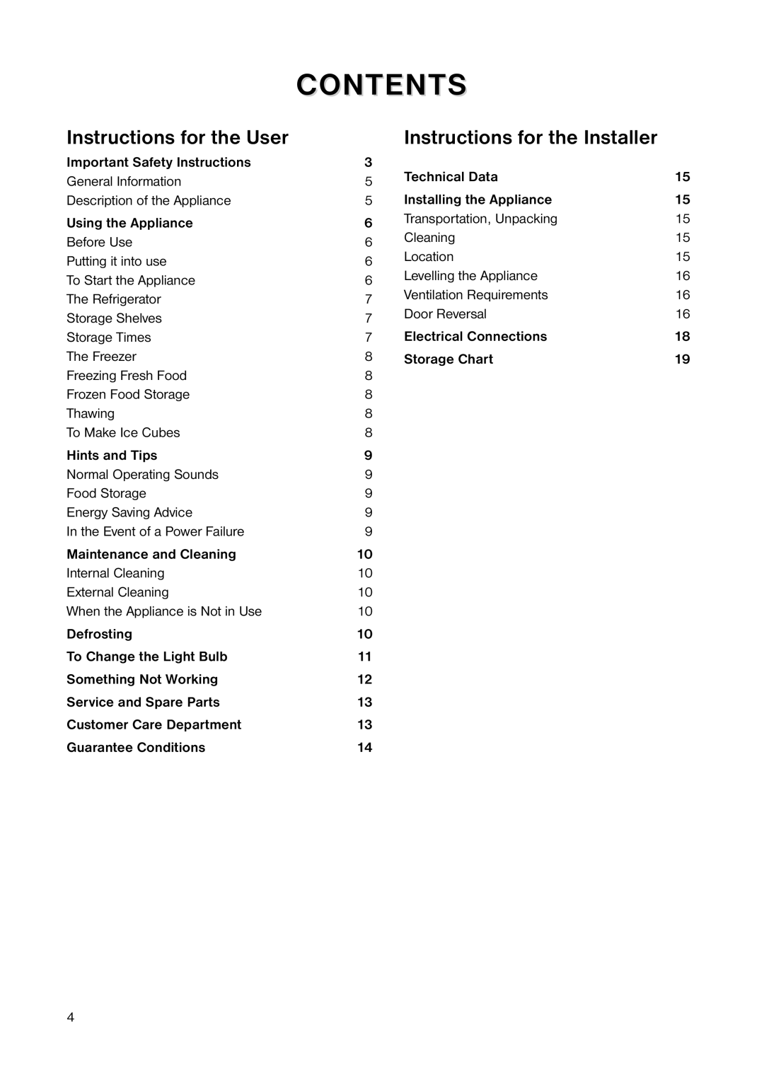 Electrolux ENB 3440 manual Contents 