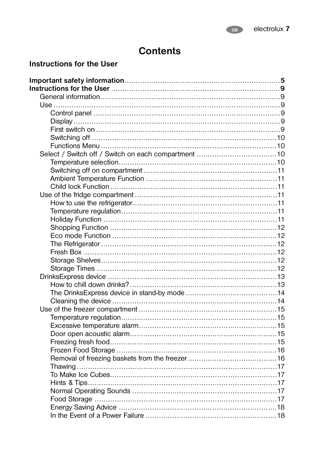 Electrolux ENB 38607 W8, ENB 38607 X user manual Contents 