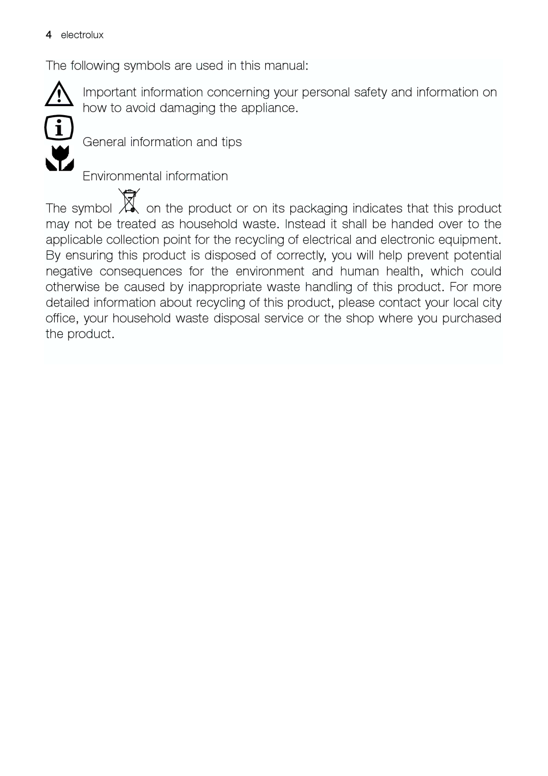 Electrolux ENB 43693 X user manual Electrolux 