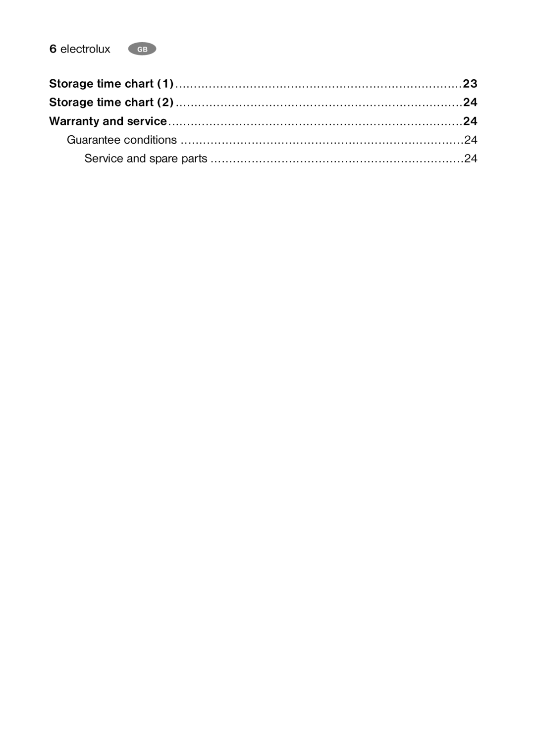 Electrolux ENB32000W user manual Guarantee conditions Service and spare parts 