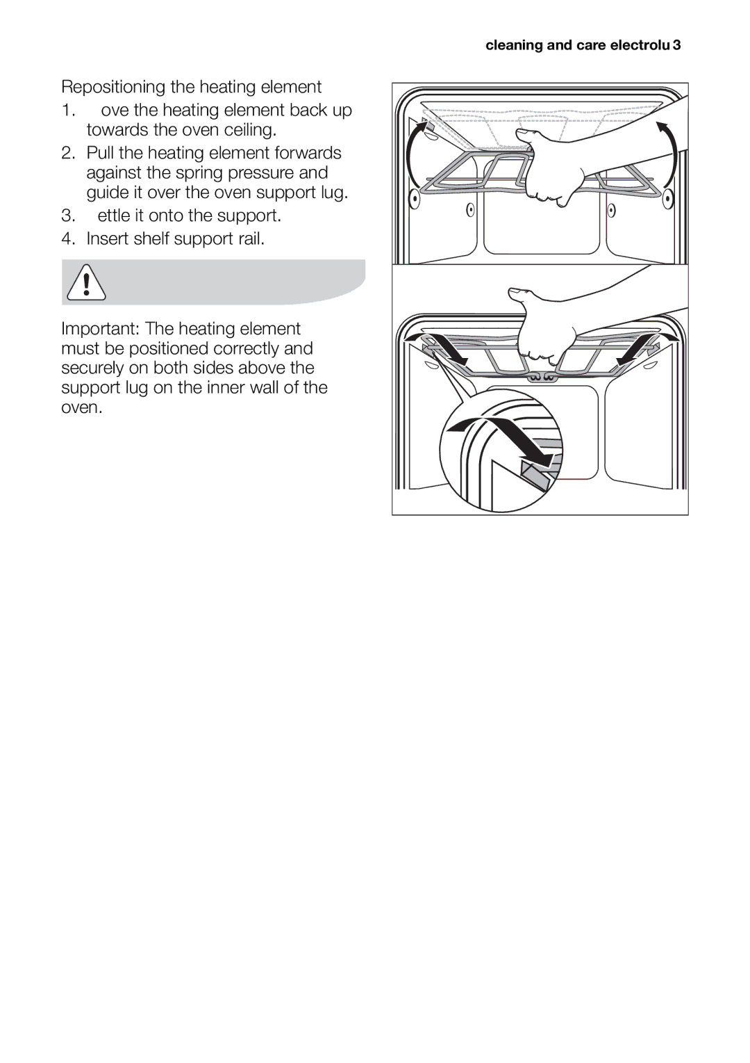 Electrolux EOB20001 user manual Cleaning and care electrolux 