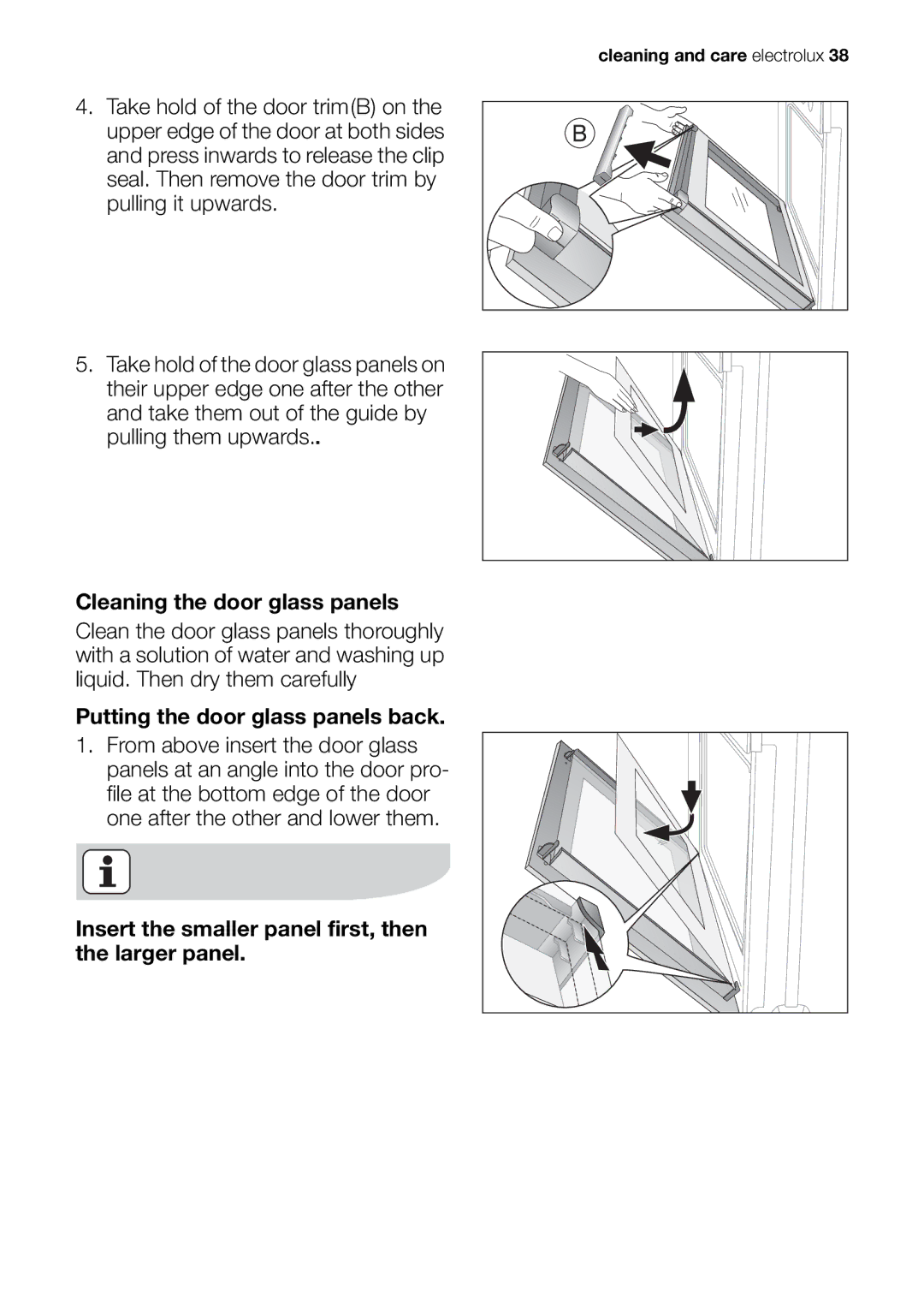 Electrolux EOB20001 user manual Cleaning and care electrolux 