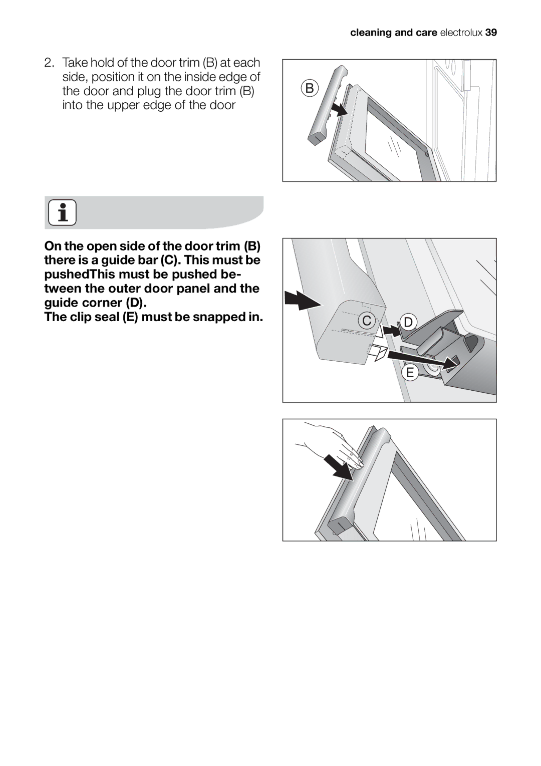 Electrolux EOB20001 user manual Cleaning and care electrolux 