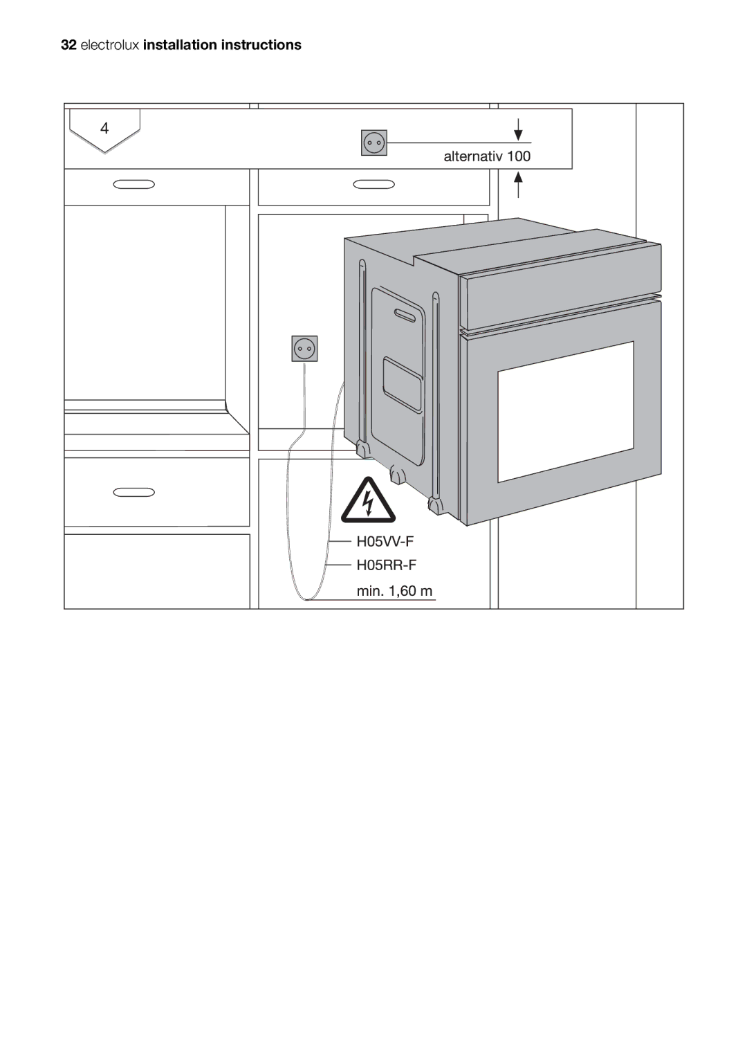 Electrolux EOB20001 user manual Electrolux installation instructions 