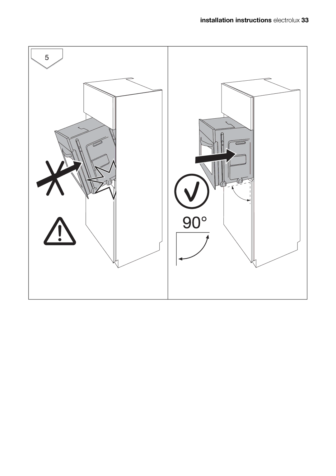 Electrolux EOB20001 user manual Installation instructions electrolux 