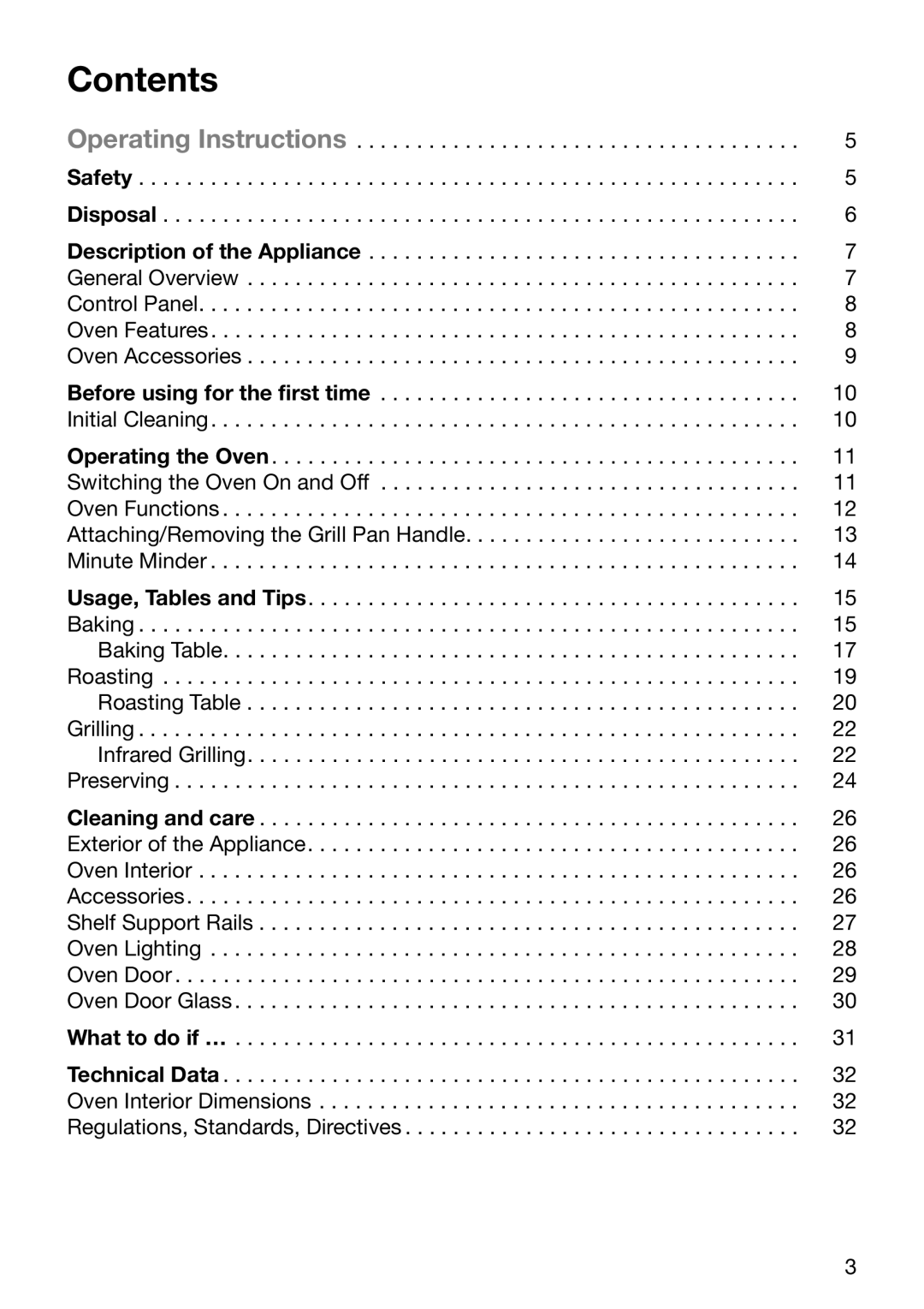 Electrolux EOB2610 manual Contents 