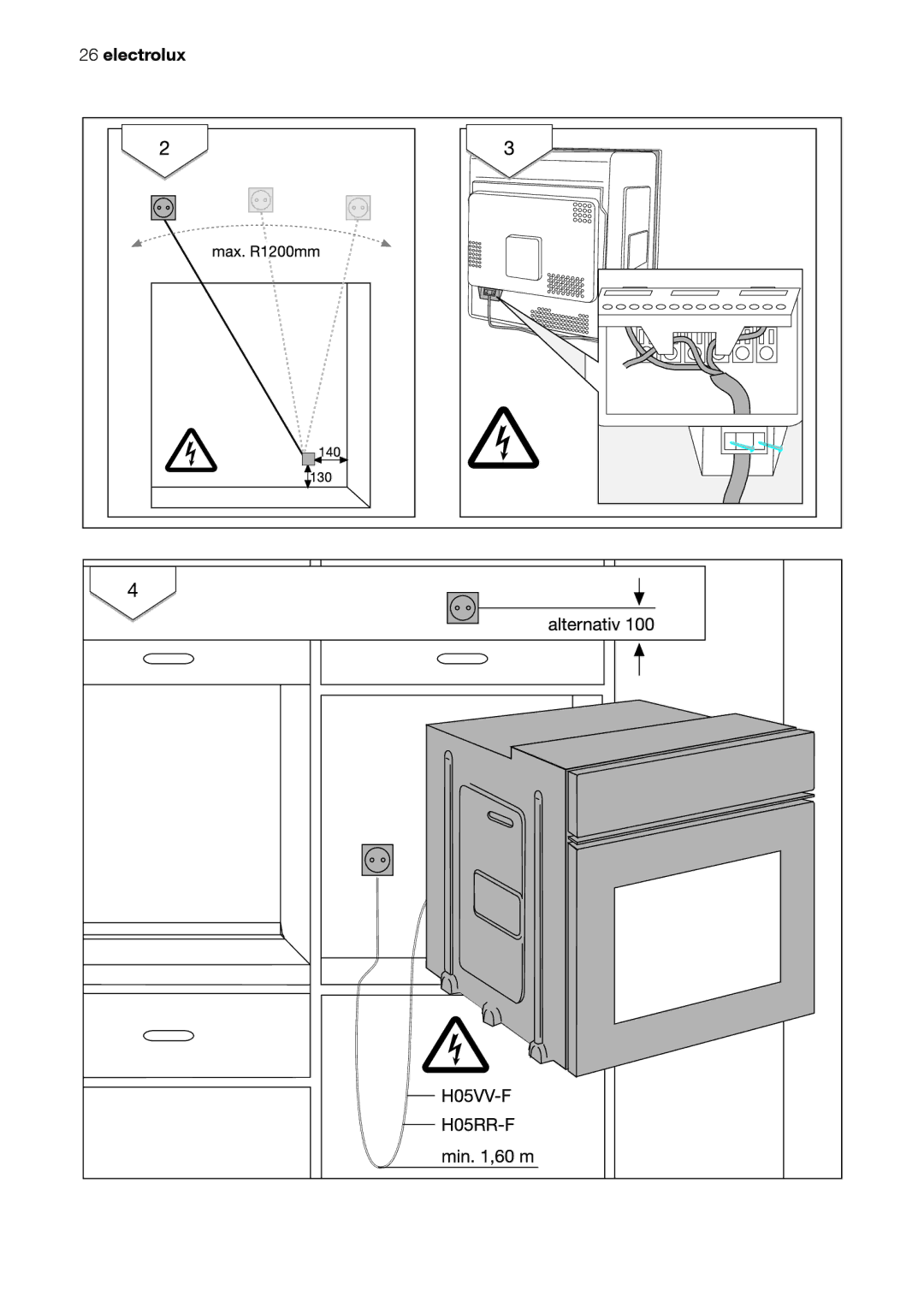 Electrolux EOB31001 user manual Electrolux 