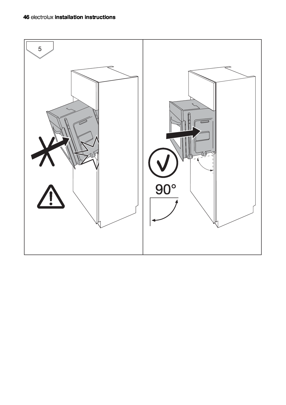 Electrolux EOB51000 user manual electrolux installation instructions 