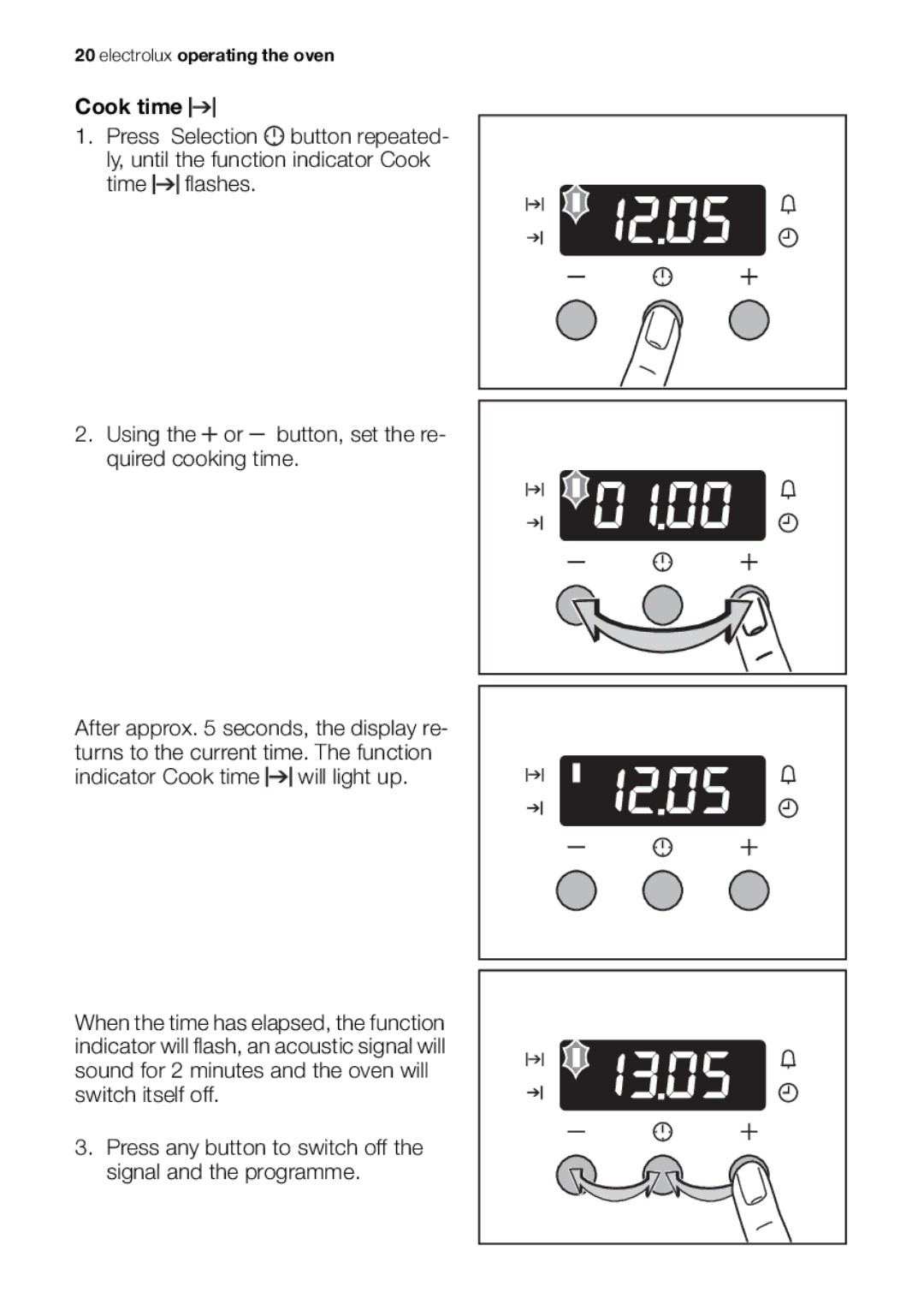 Electrolux EOB53000 user manual Electrolux operating the oven 