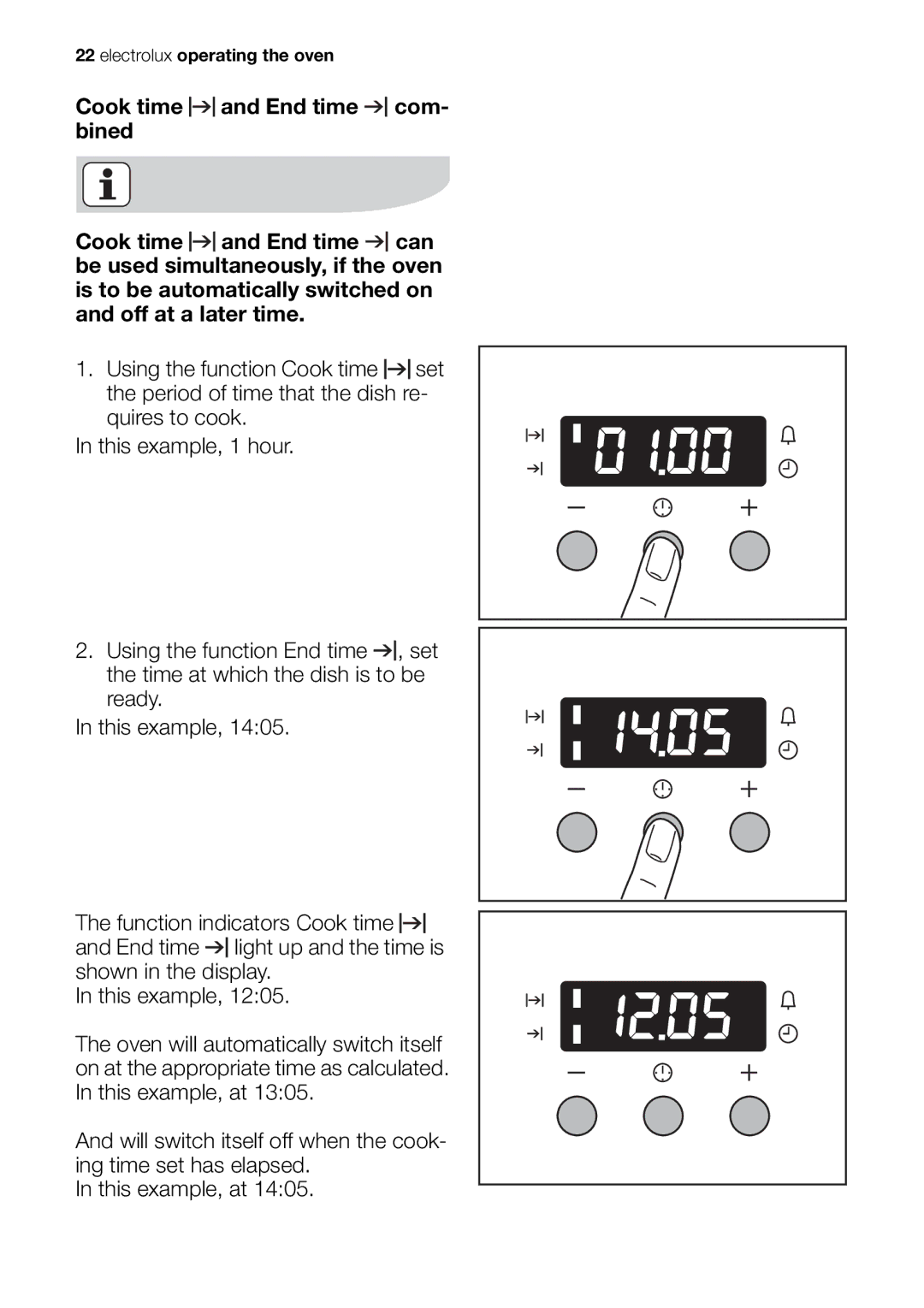 Electrolux EOB53000 user manual Electrolux operating the oven 