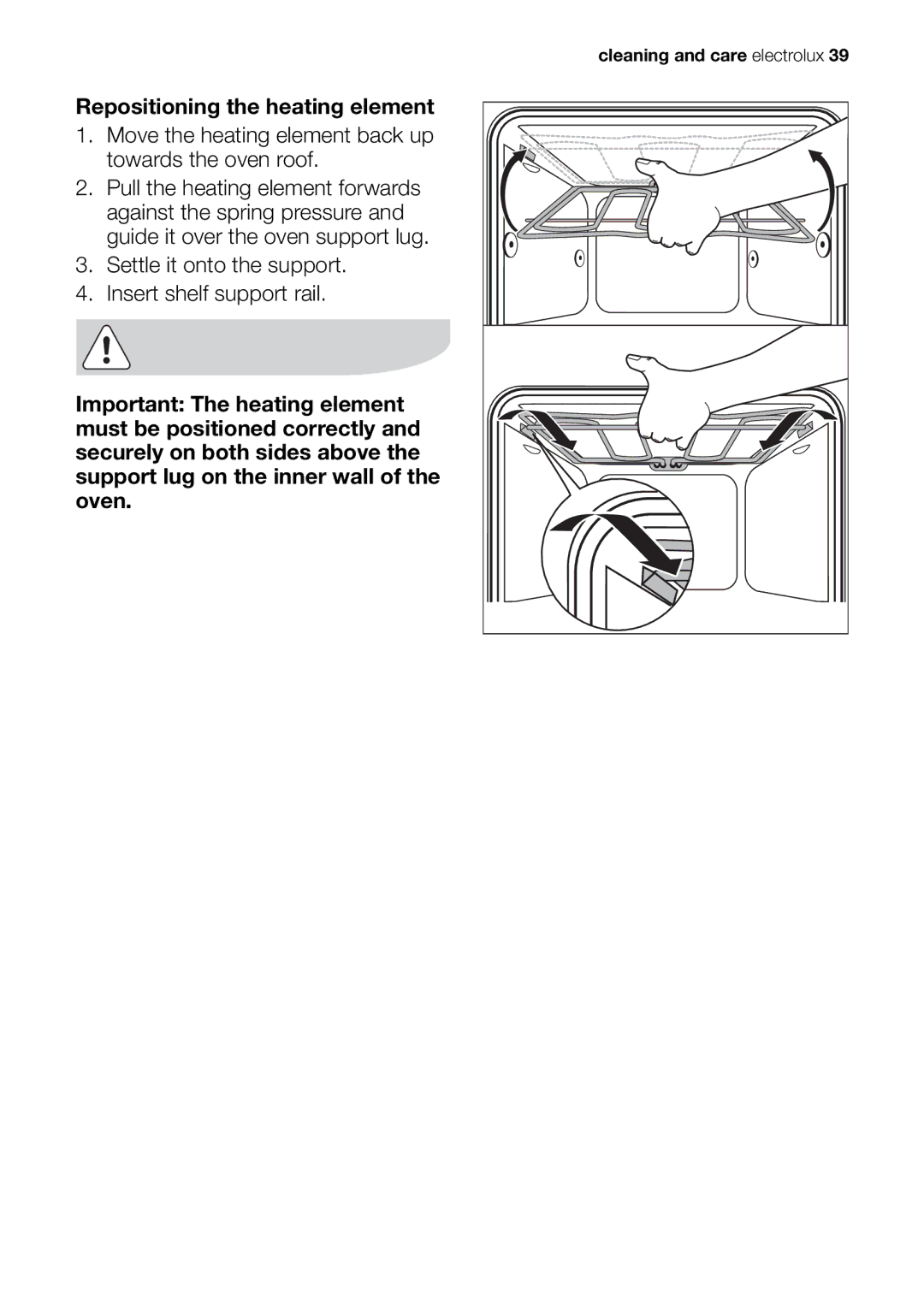 Electrolux EOB53000 user manual Cleaning and care electrolux 