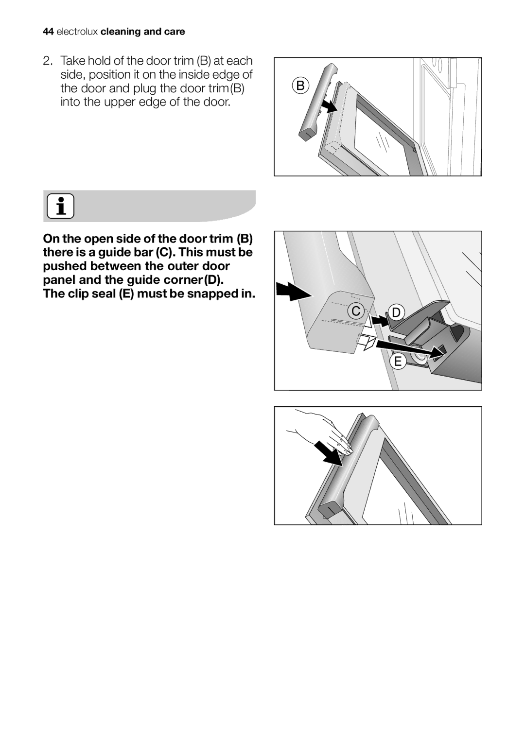 Electrolux EOB53000 user manual Electrolux cleaning and care 