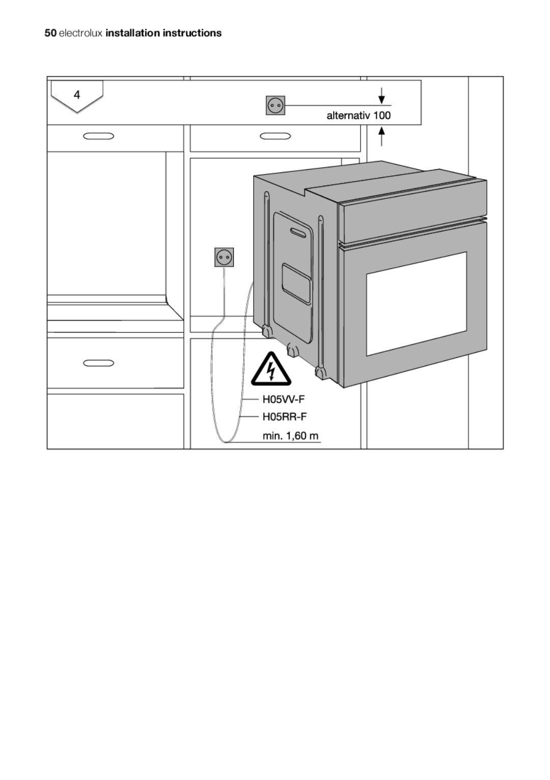 Electrolux EOB53000 user manual Electrolux installation instructions 