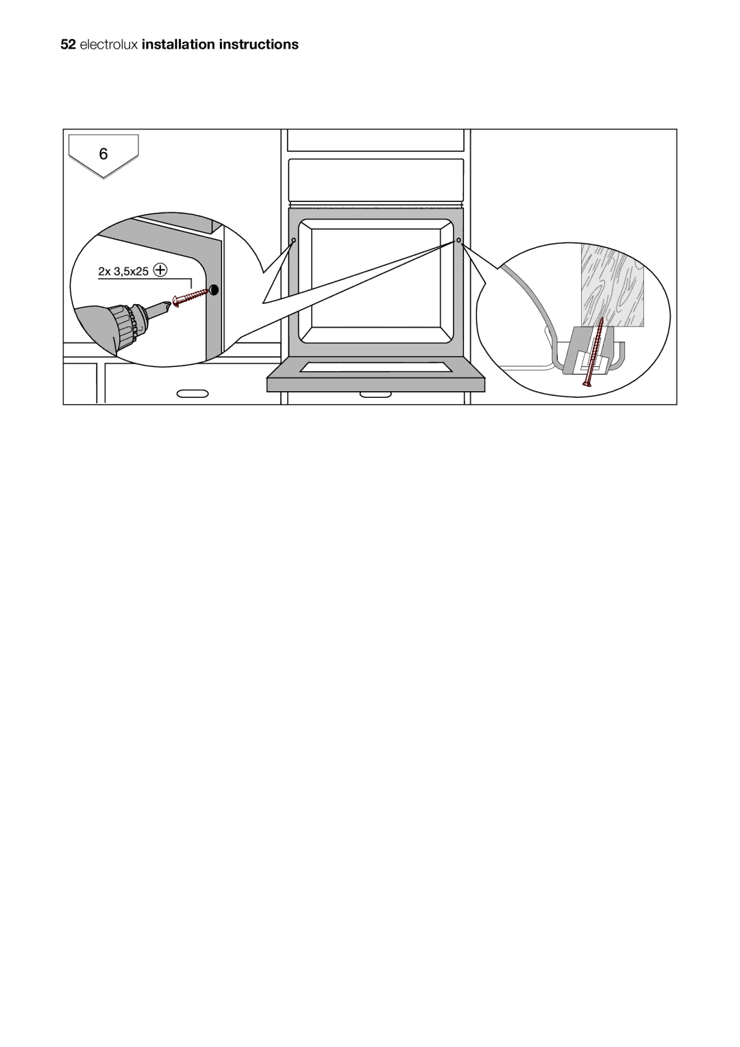 Electrolux EOB53000 user manual Electrolux installation instructions 