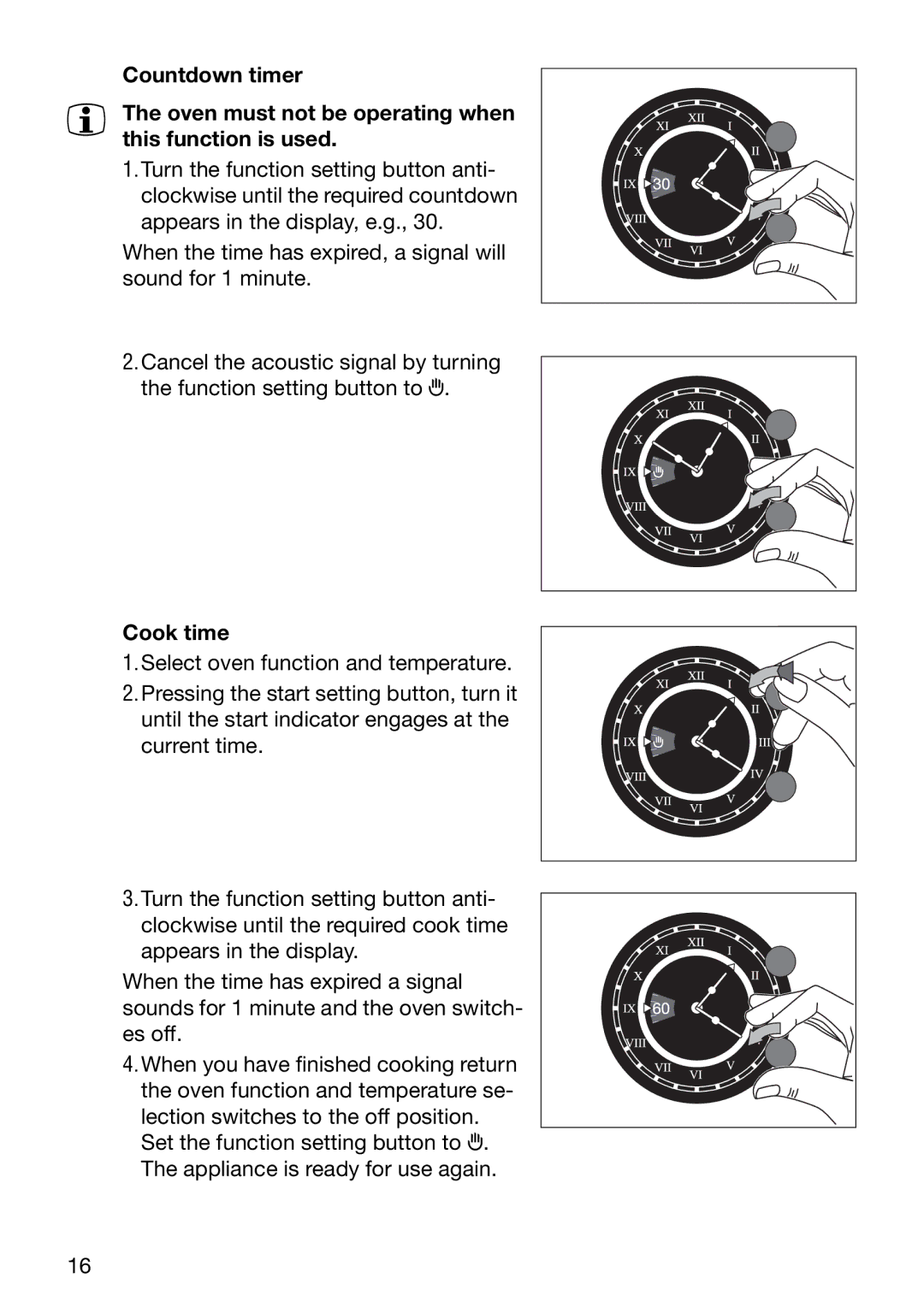 Electrolux EOB5665 manual Cook time 