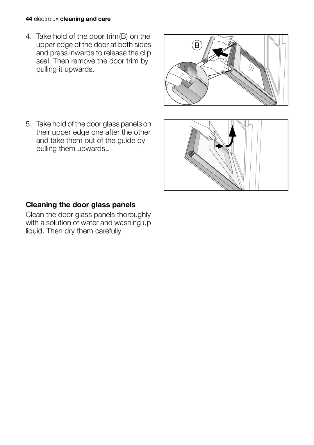 Electrolux EOB63000 user manual Electrolux cleaning and care 