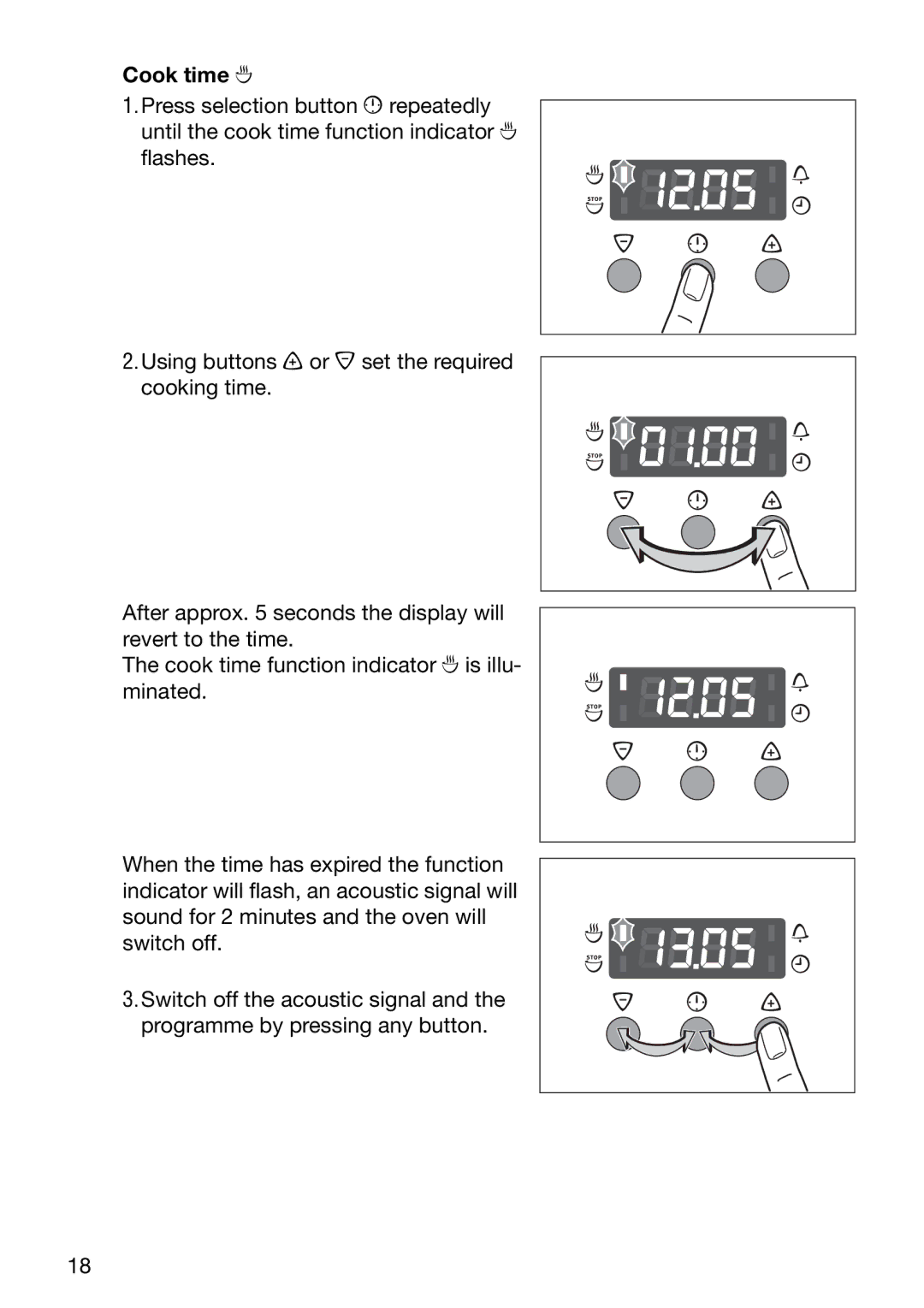 Electrolux EOB6636 manual Cook time d 