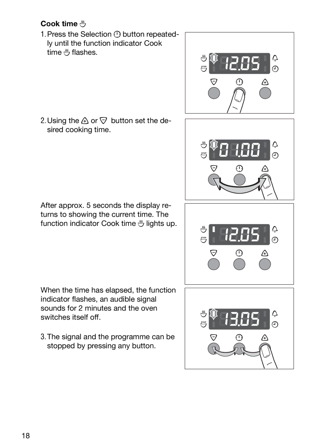 Electrolux EOB6637 manual Cook time 