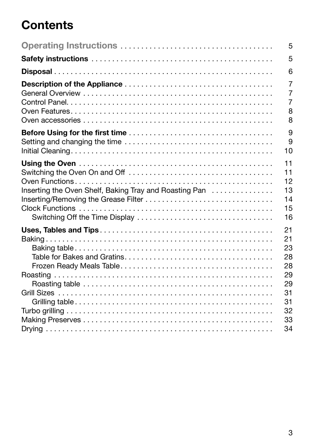 Electrolux EOB6637 manual Contents 