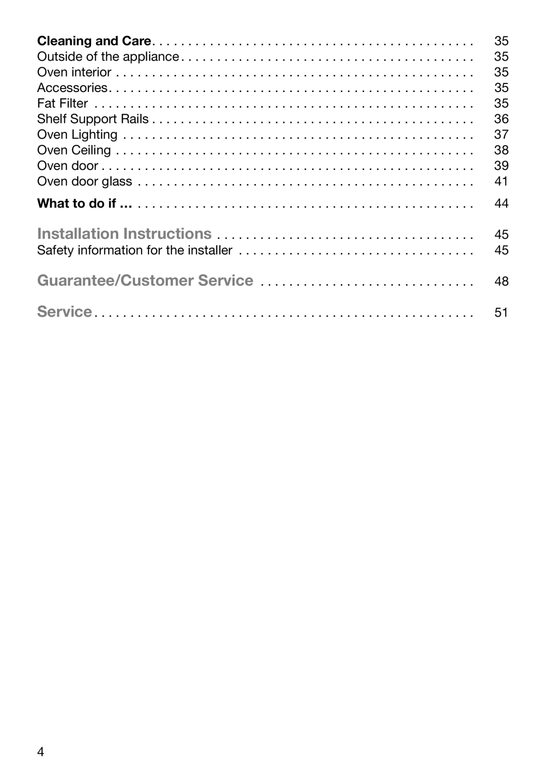 Electrolux EOB6637 manual Safety information for the installer 