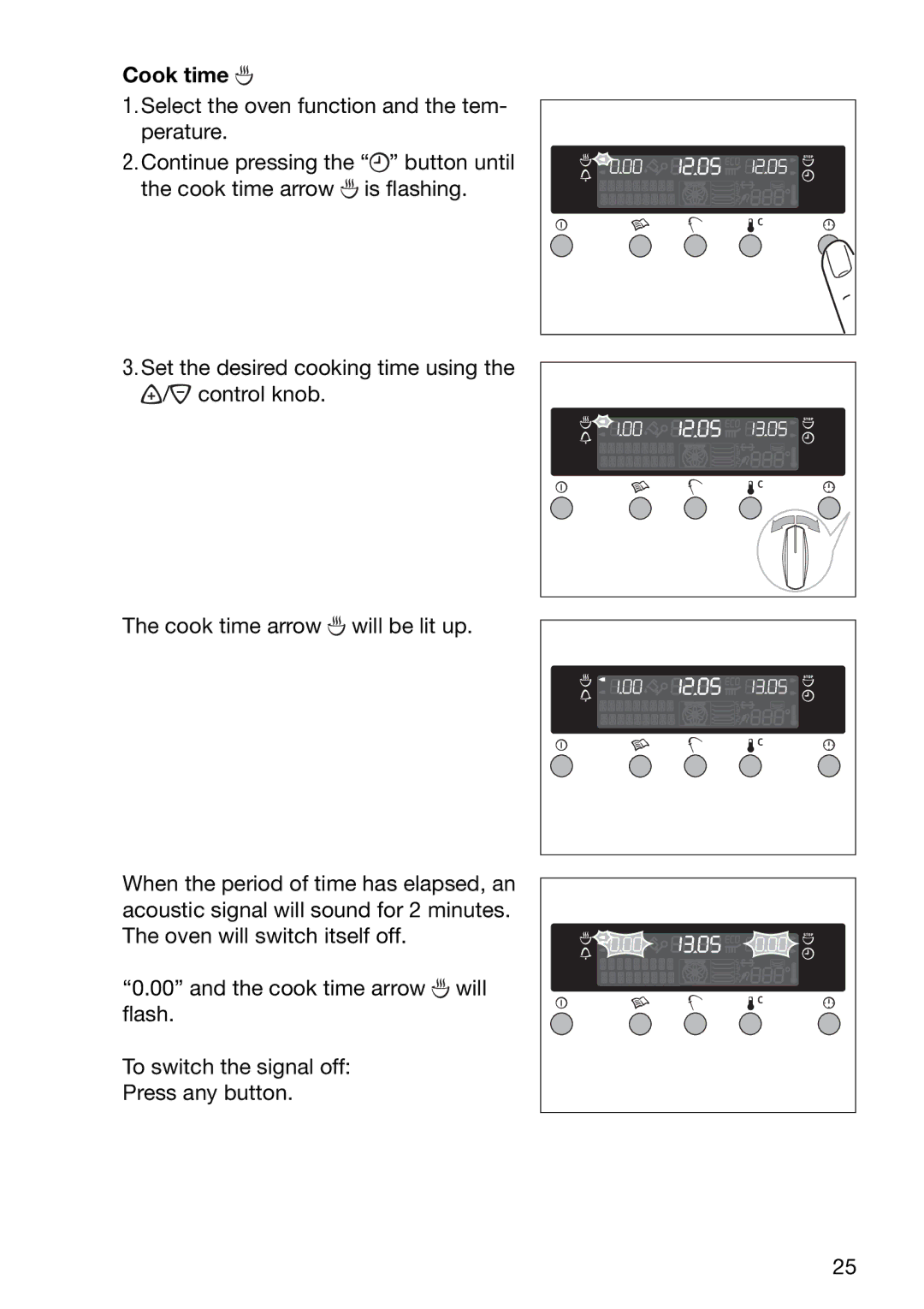 Electrolux EOB6696 manual Cook time 