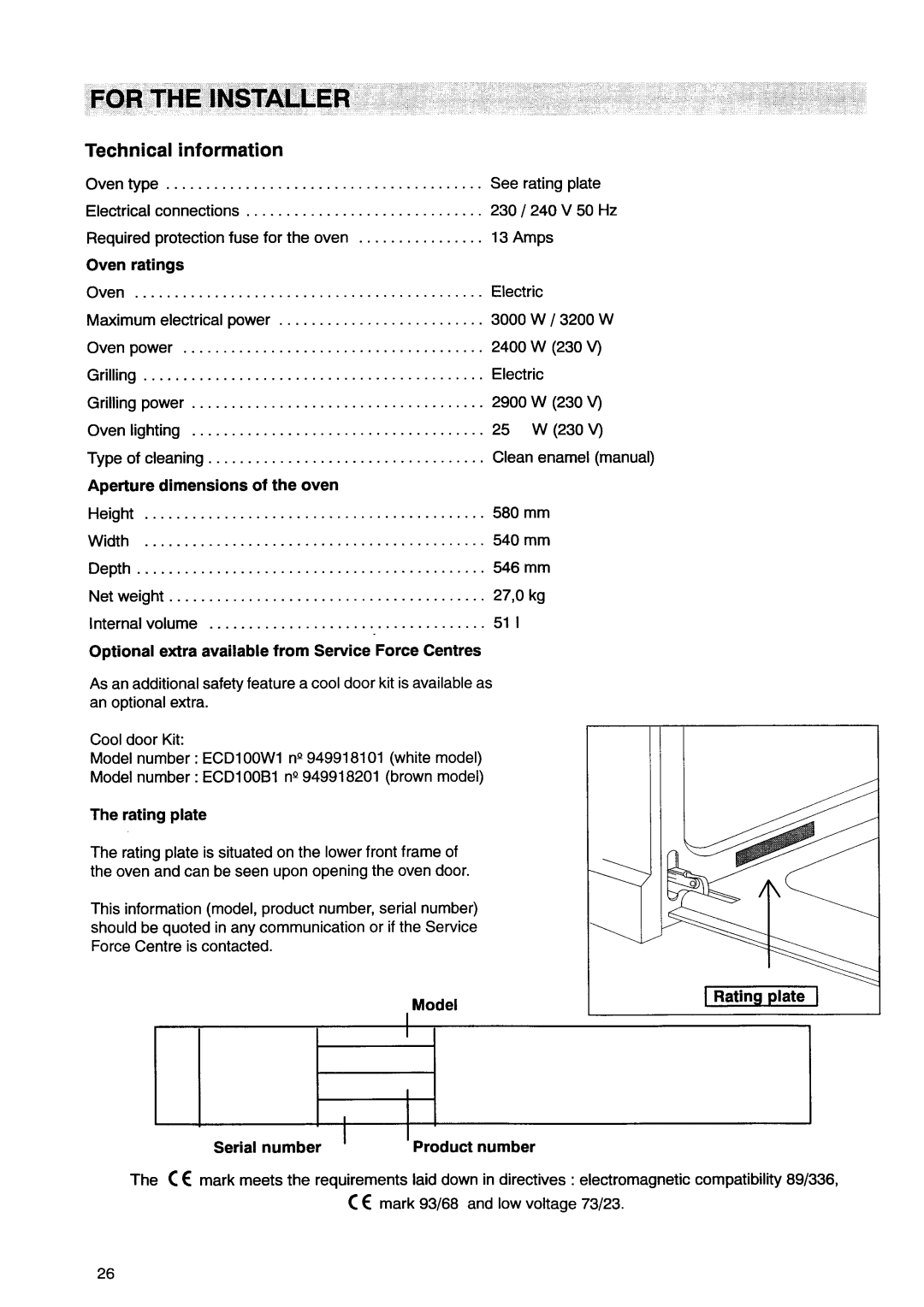 Electrolux EOB846 manual 
