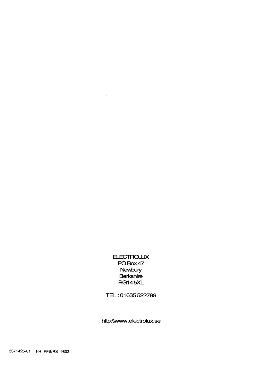 Electrolux EOB944 manual 