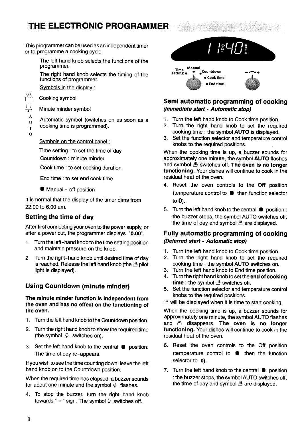 Electrolux EOB944 manual 