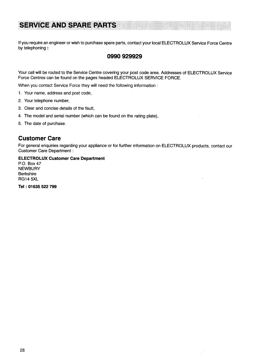 Electrolux EOB975 manual 