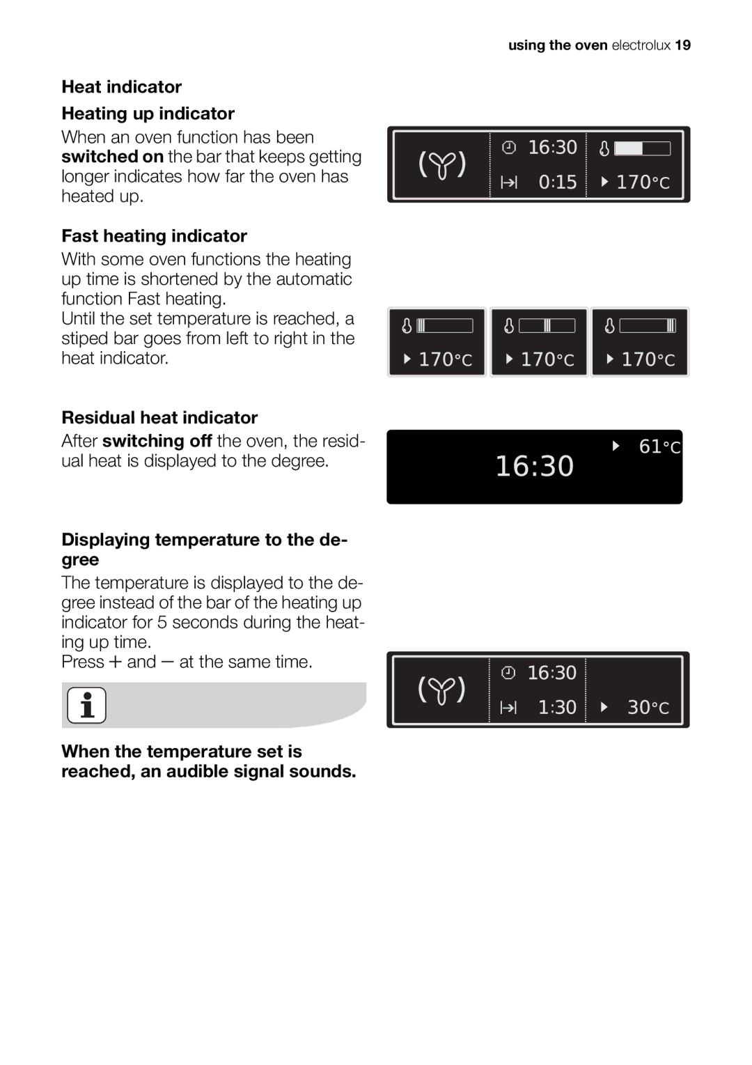 Electrolux EOB98000 user manual Using the oven electrolux 