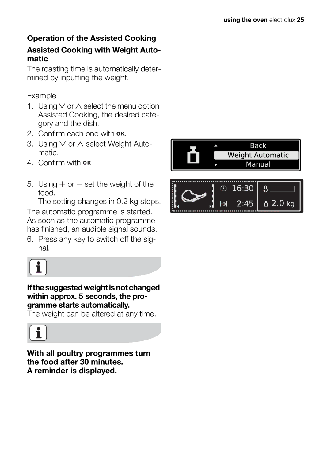 Electrolux EOB98000 user manual Using the oven electrolux 