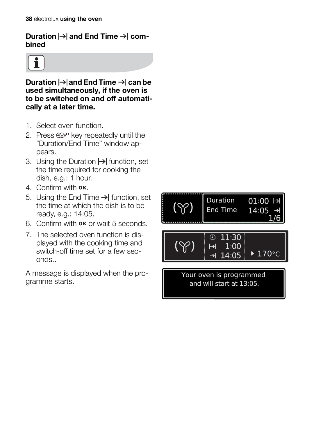 Electrolux EOB98000 user manual Electrolux using the oven 