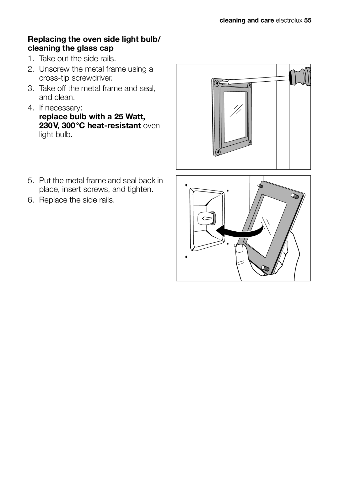 Electrolux EOB98000 user manual Cleaning and care electrolux 