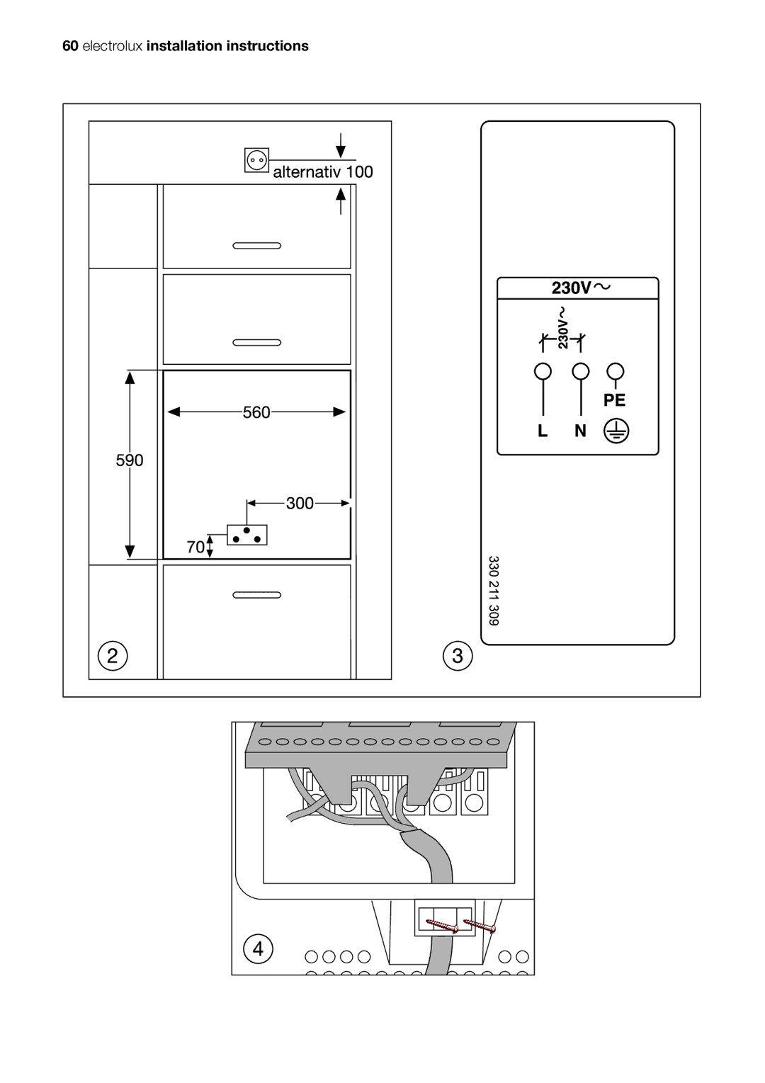 Electrolux EOB98000 user manual Electrolux installation instructions 