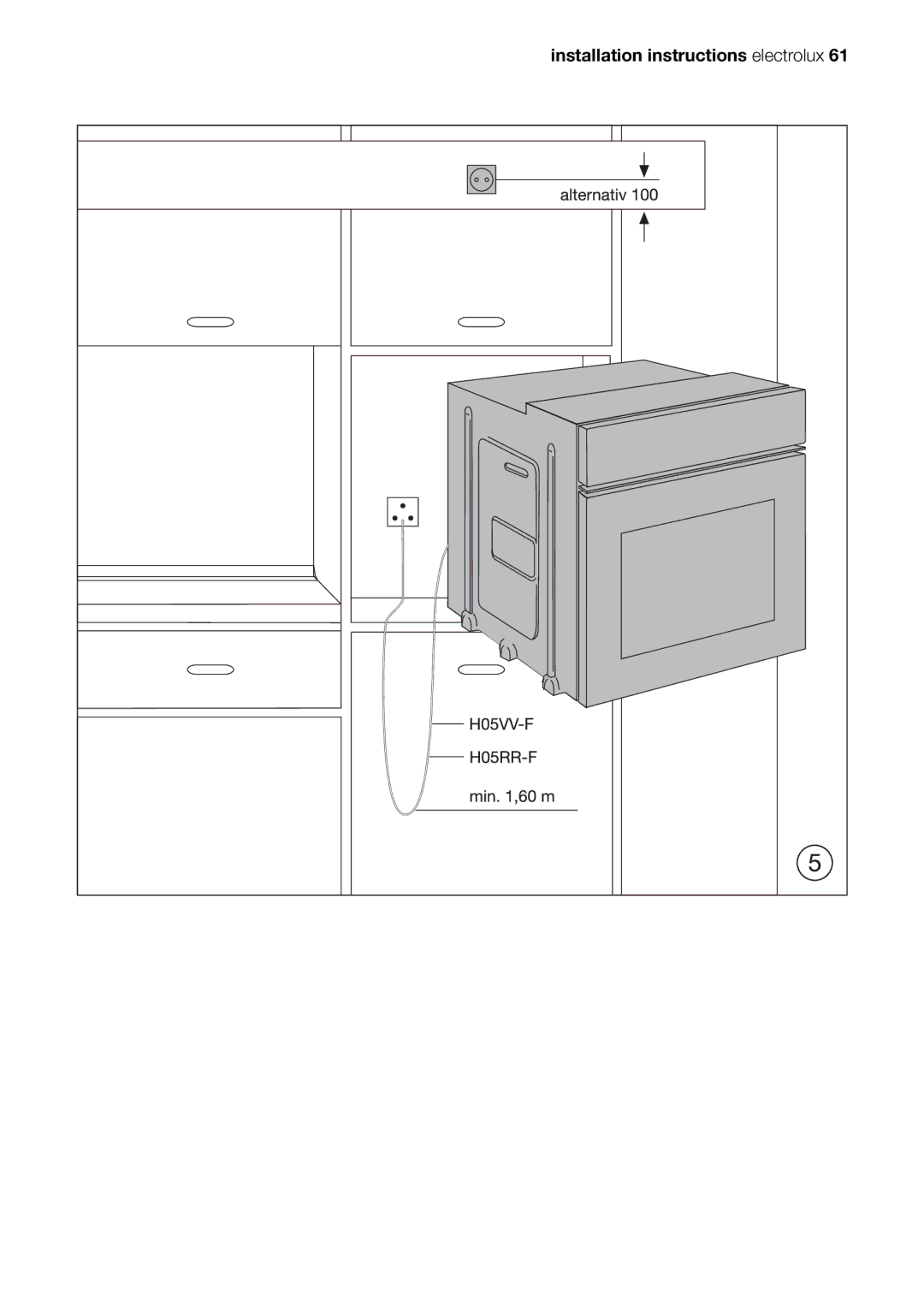 Electrolux EOB98000 user manual Installation instructions electrolux 