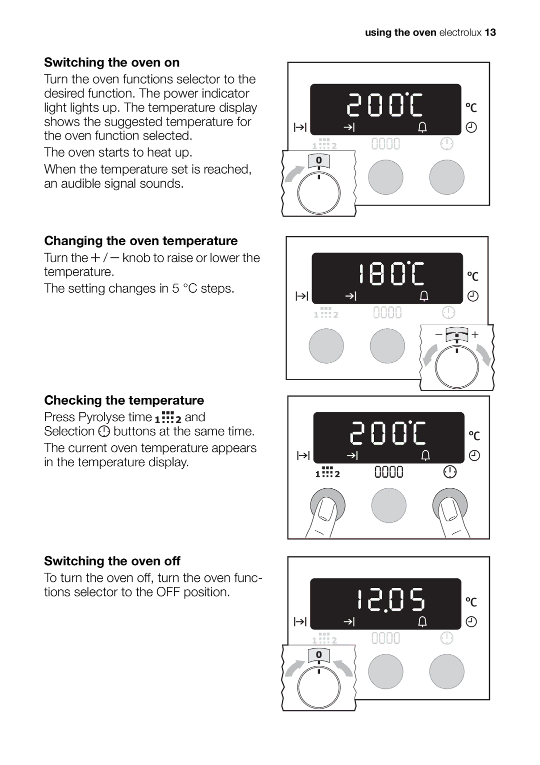 Electrolux EOC65101 user manual Using the oven electrolux 