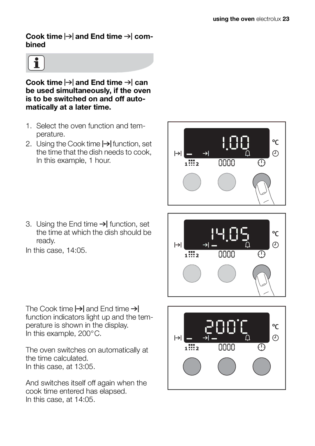 Electrolux EOC65101 user manual Using the oven electrolux 