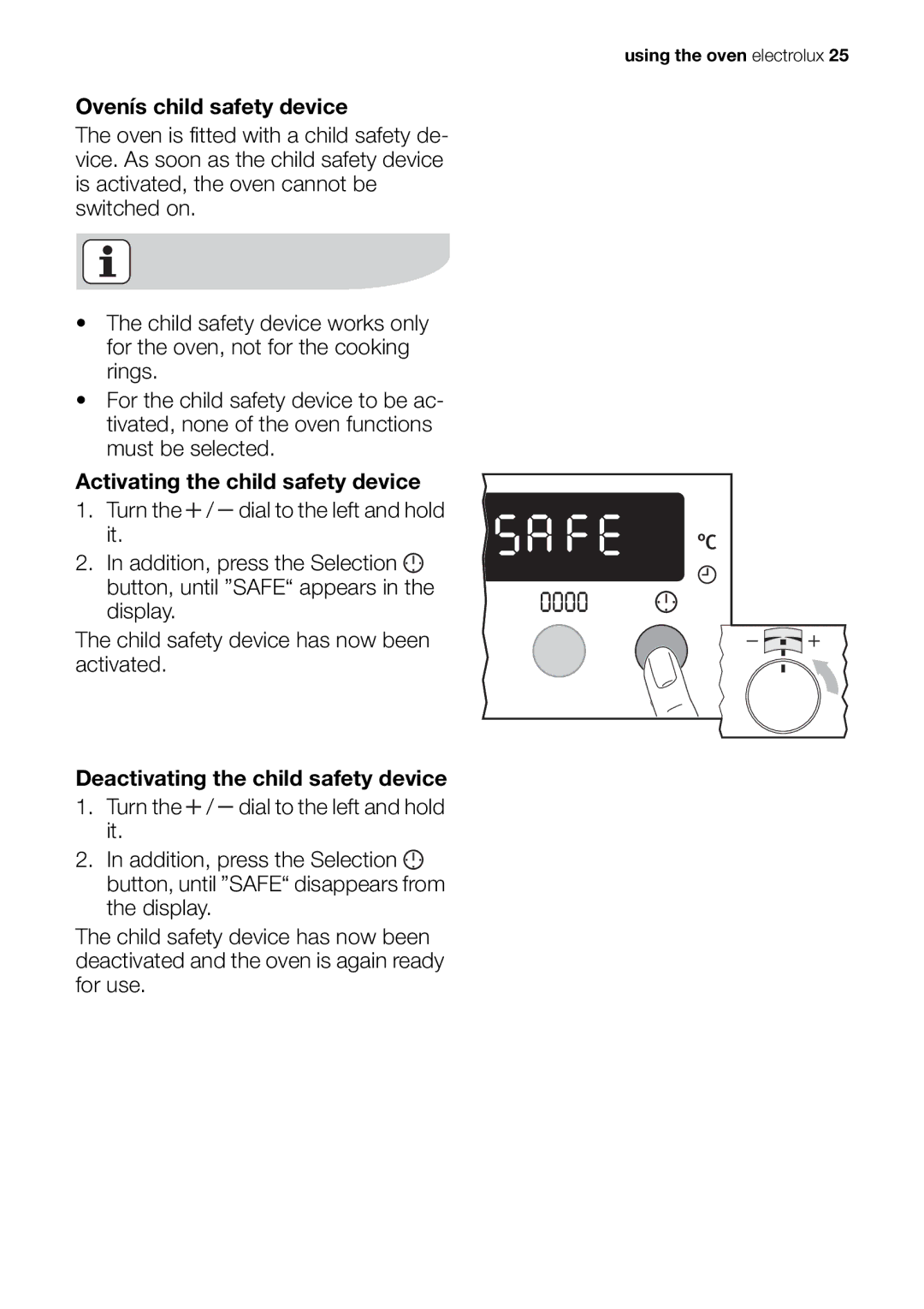 Electrolux EOC65101 user manual Using the oven electrolux 