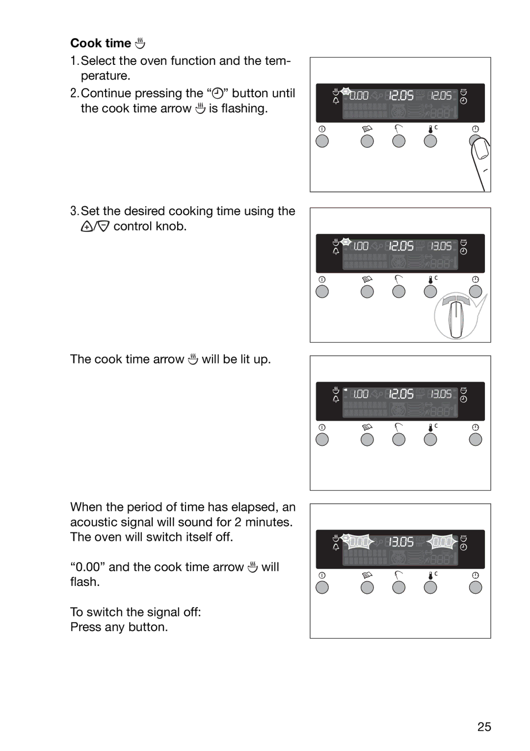 Electrolux EOC6690 manual Cook time 