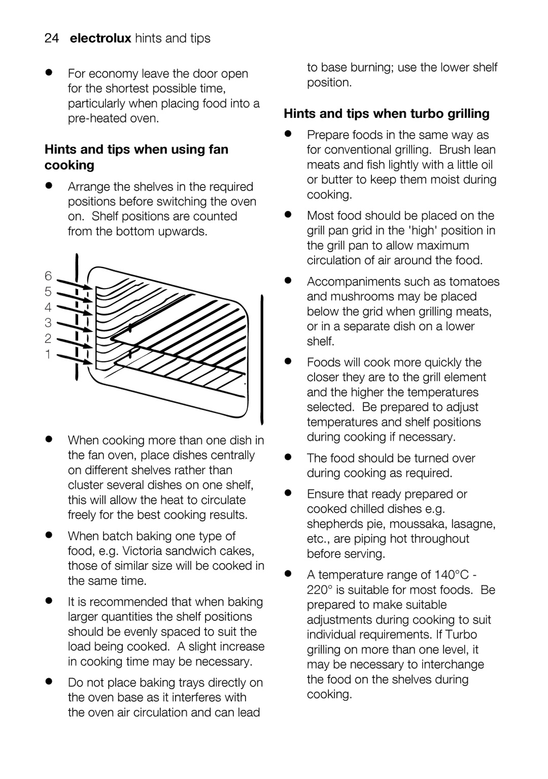 Electrolux EOD43102 user manual 24electroluxhintsandtips 