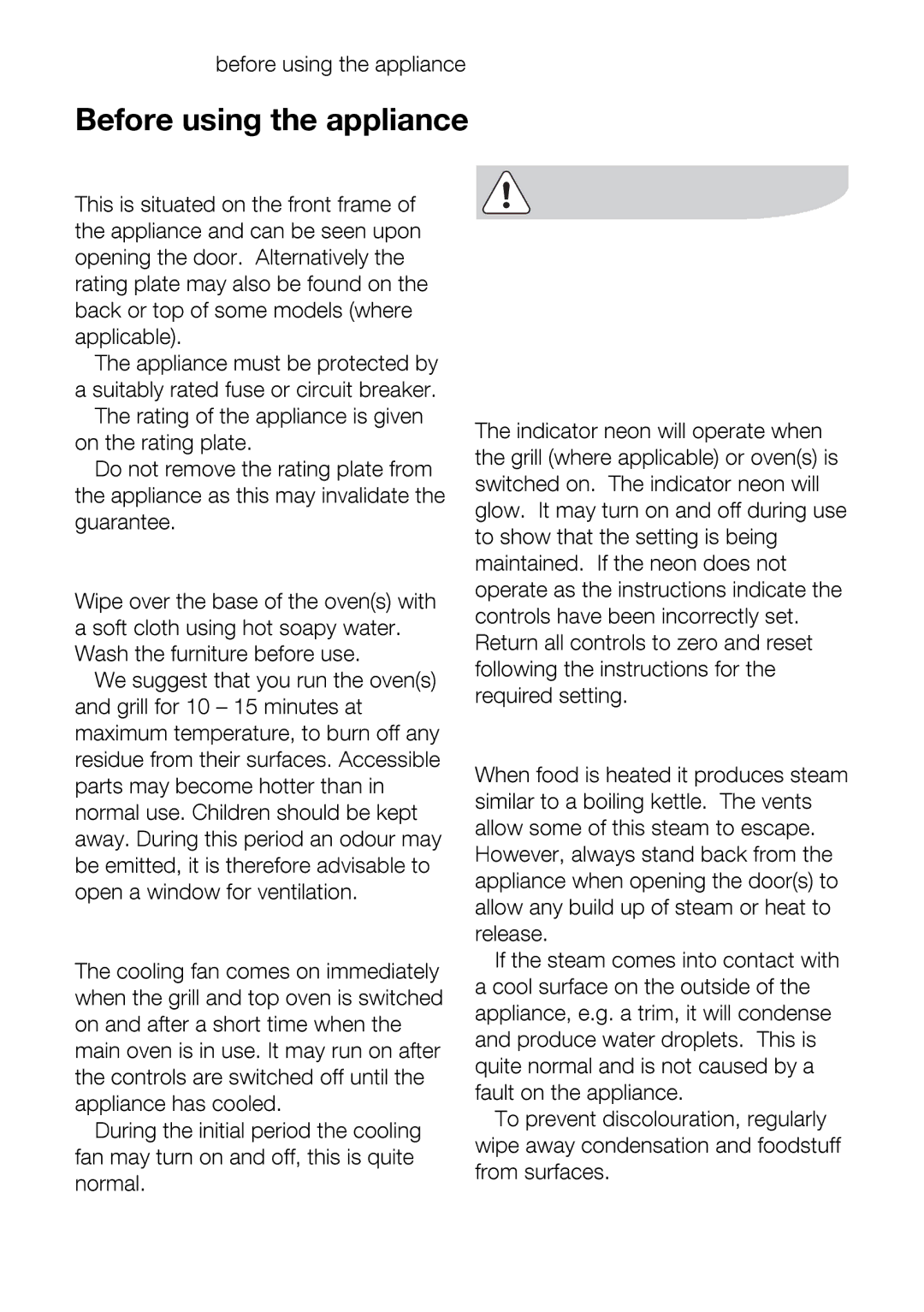 Electrolux EOD43102 user manual Ica, Ndsteam 