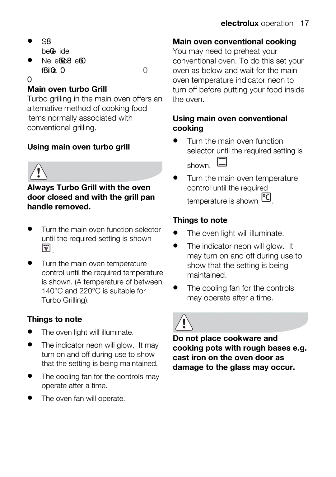 Electrolux EOD63142 user manual Theovenlightwillilluminate, Onvenlightwillilluminate 