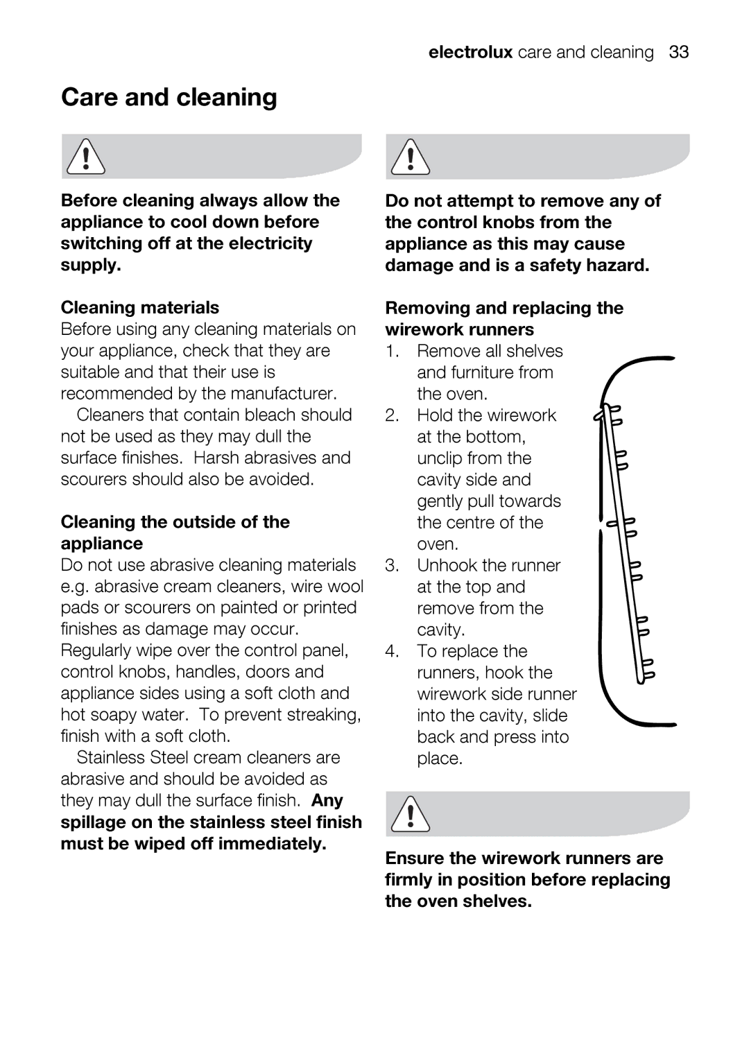 Electrolux EOD63142 user manual Pads, Scourersshouldal, Your, StainlessStecreamcleanrs 