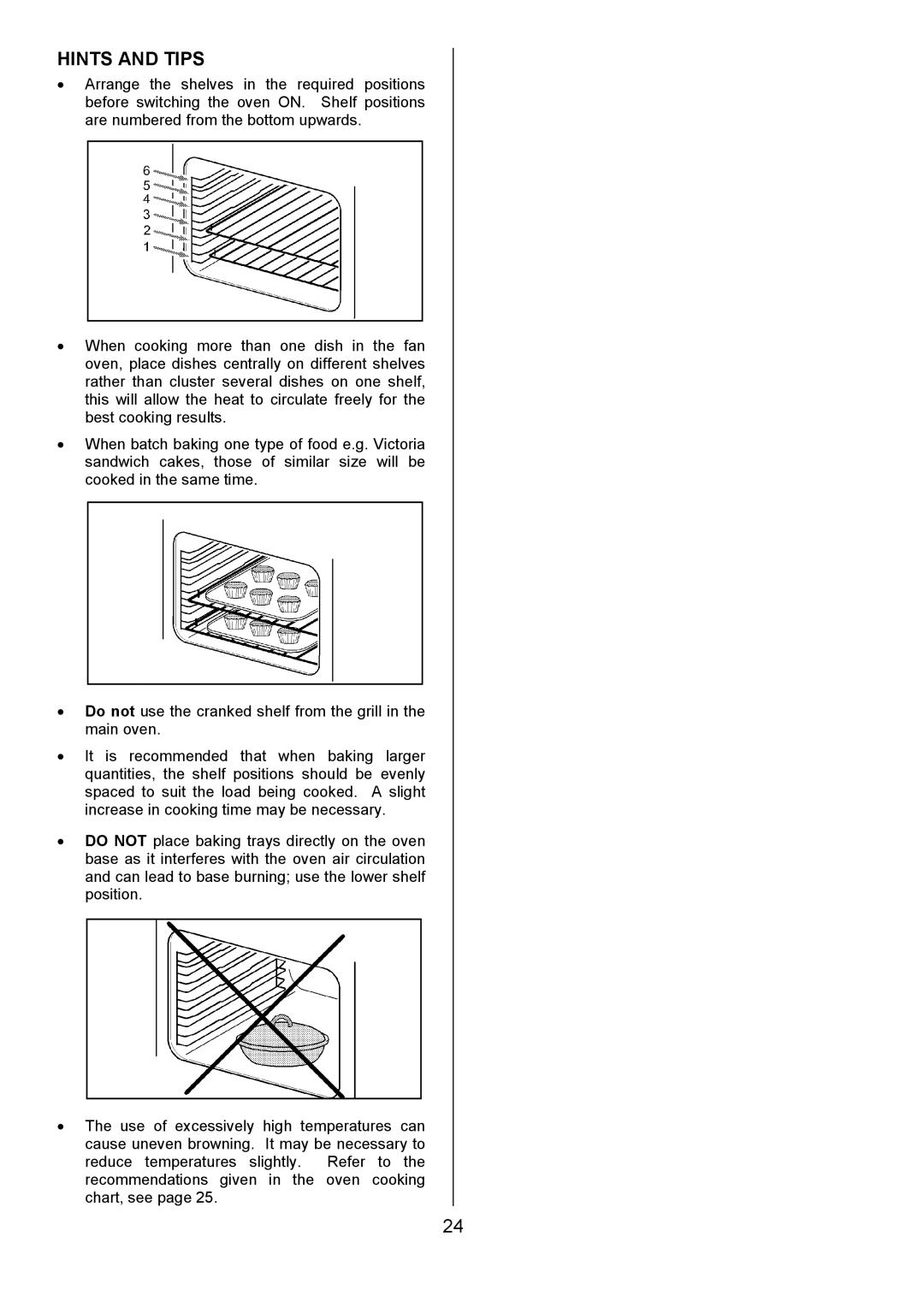 Electrolux EOD6330 manual Hints and Tips 